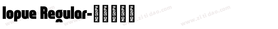 lopue Regular字体转换